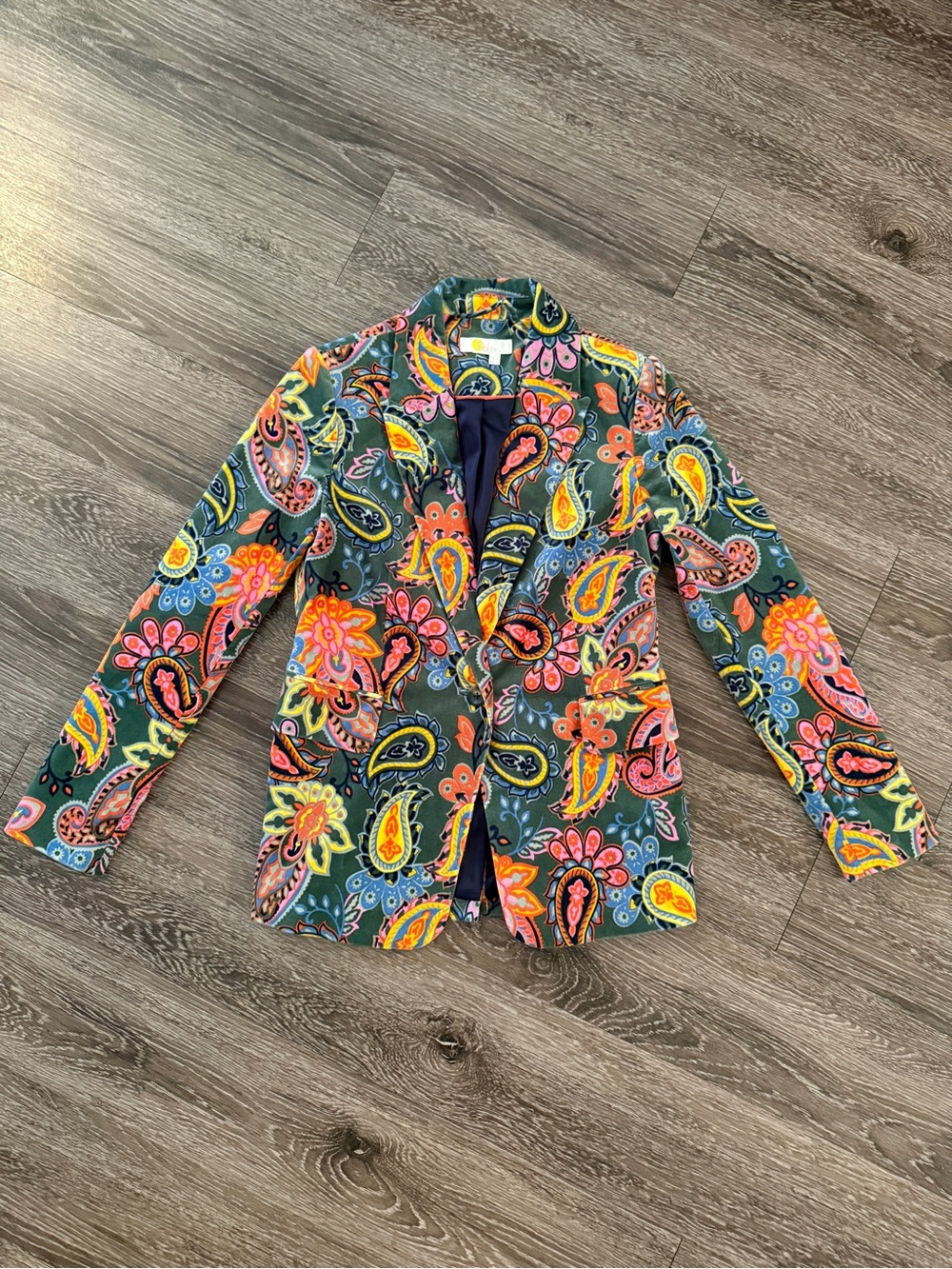 Boden Classic Velvet Printed Blazer
